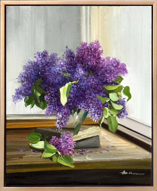 Leylakların Arasında Yağlı Boya Tablosu