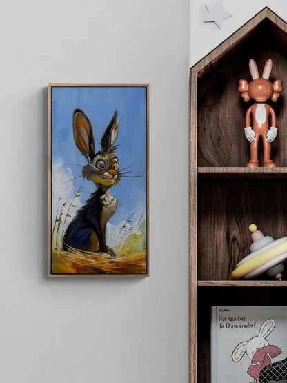 Yaşlı Tavşan Yağlı Boya Tablosu