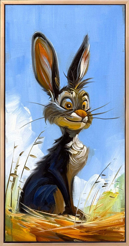 Yaşlı Tavşan Yağlı Boya Tablosu