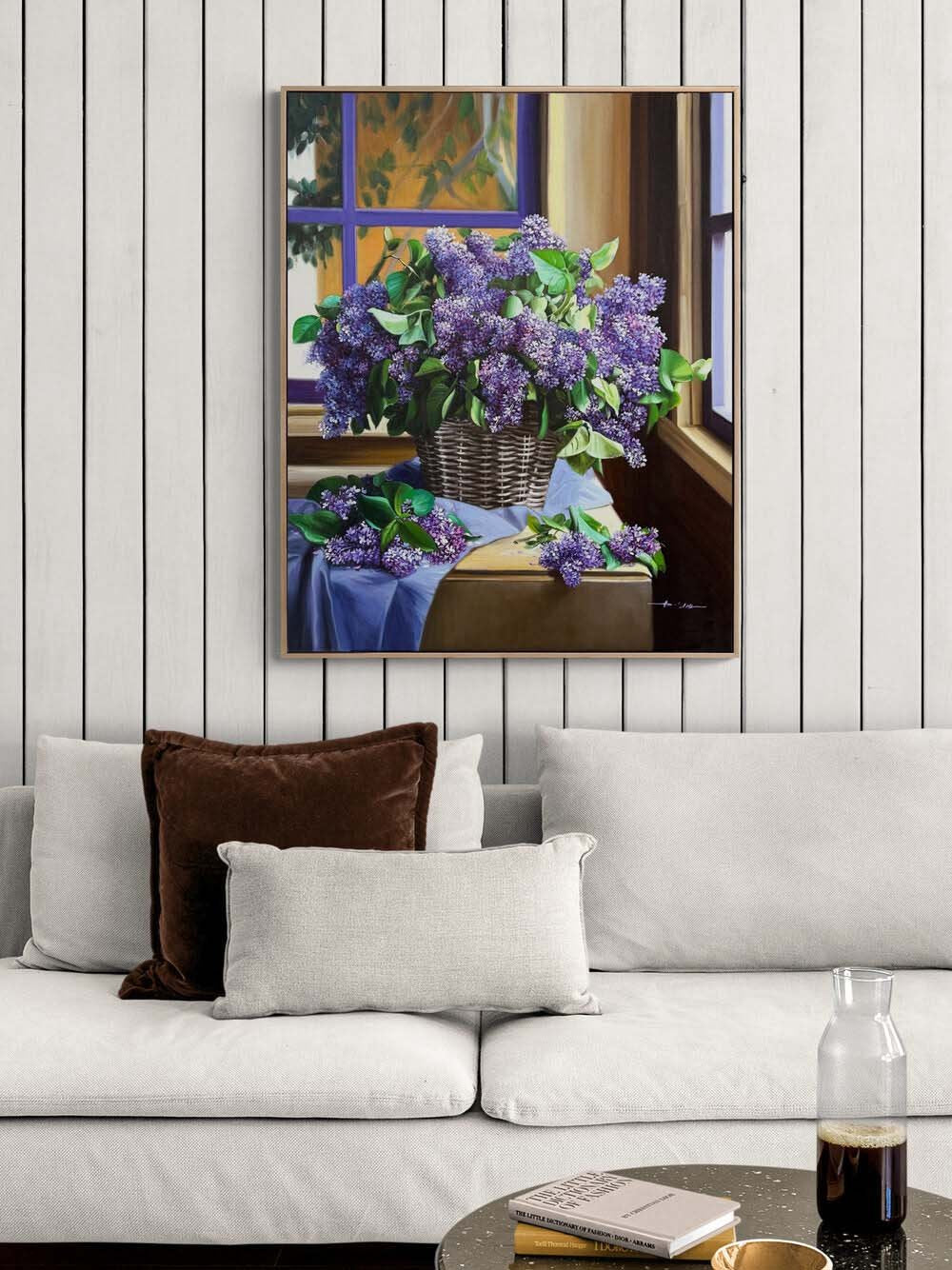 Baharın Hatırası Leylaklar Yağlı Boya Tablosu