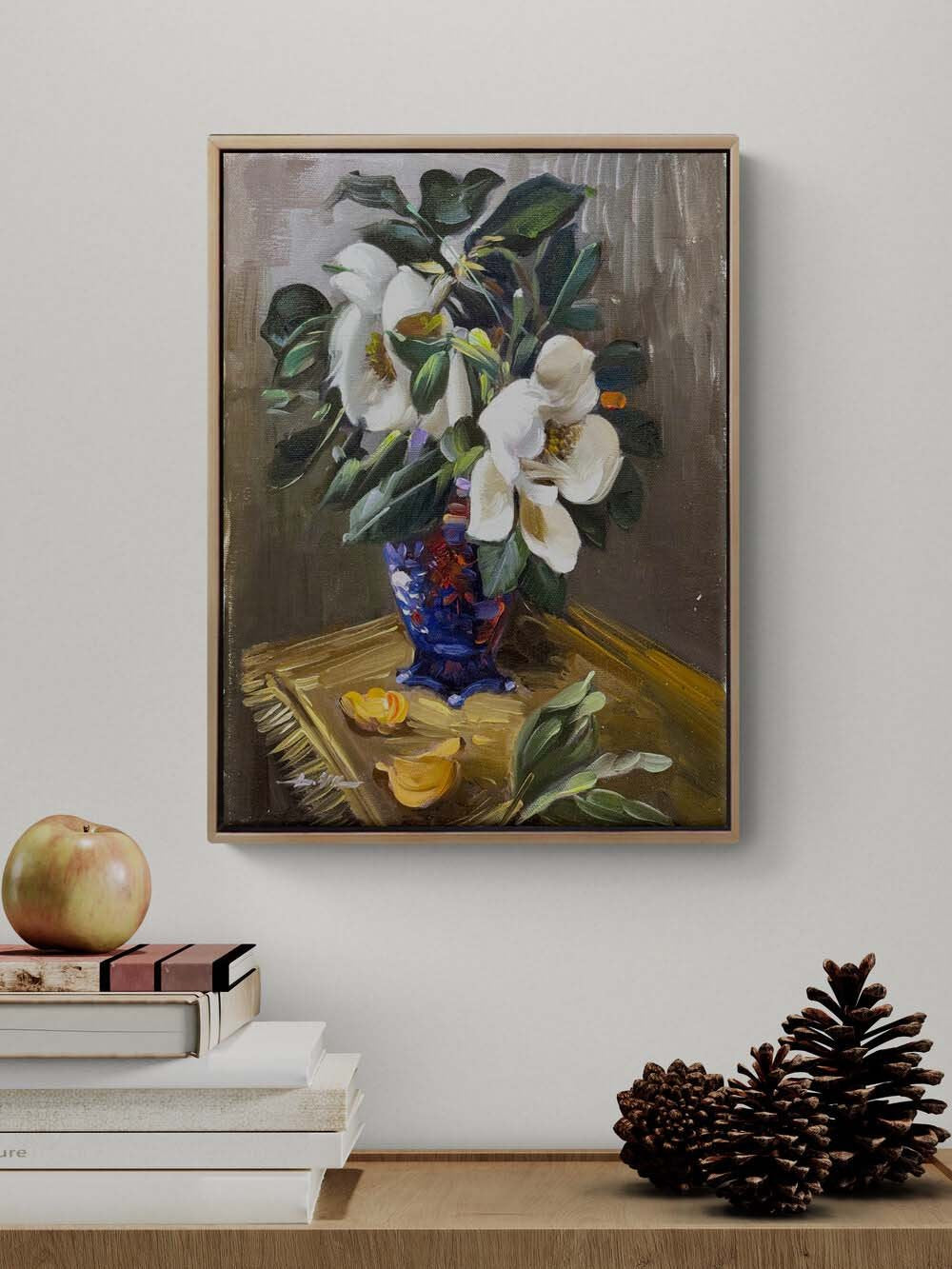 Manolya Düşü Yağlı Boya Tablosu