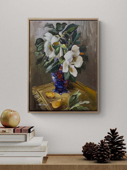 Manolya Düşü Yağlı Boya Tablosu