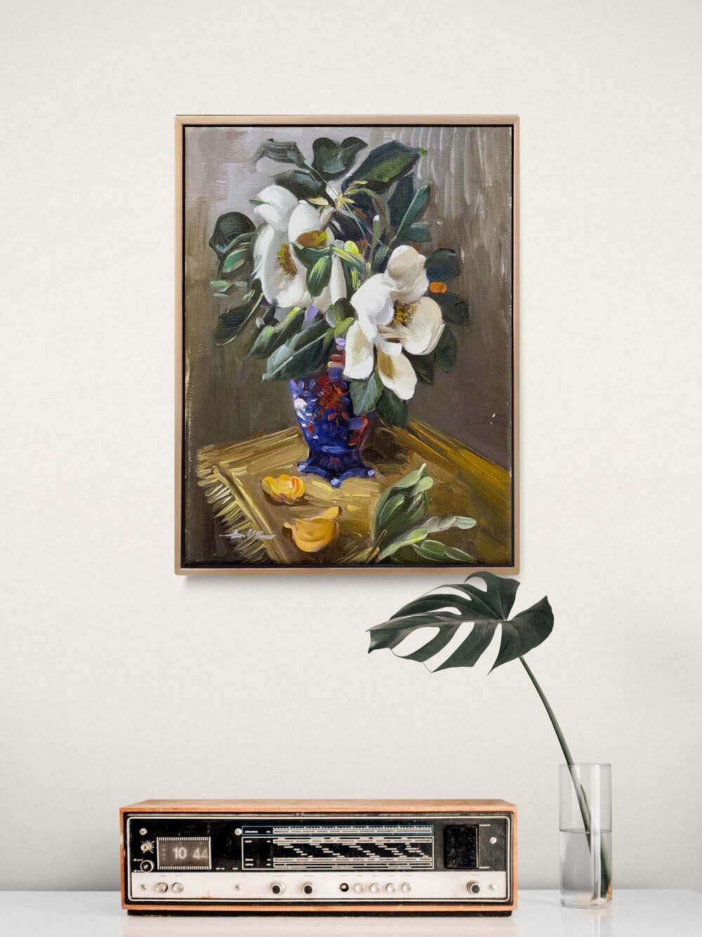 Manolya Düşü Yağlı Boya Tablosu