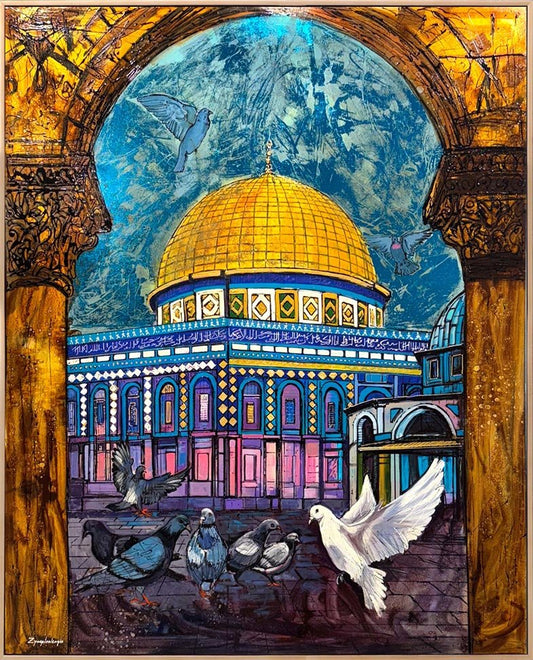 Kudüs’te Yükselen Barış Yağlı Boya Tablosu