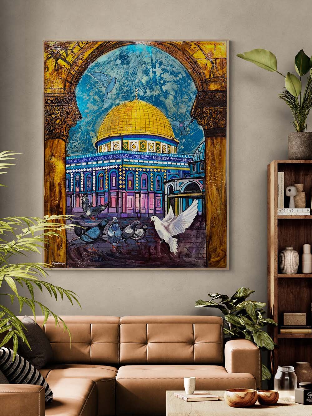 Kudüs’te Yükselen Barış Yağlı Boya Tablosu