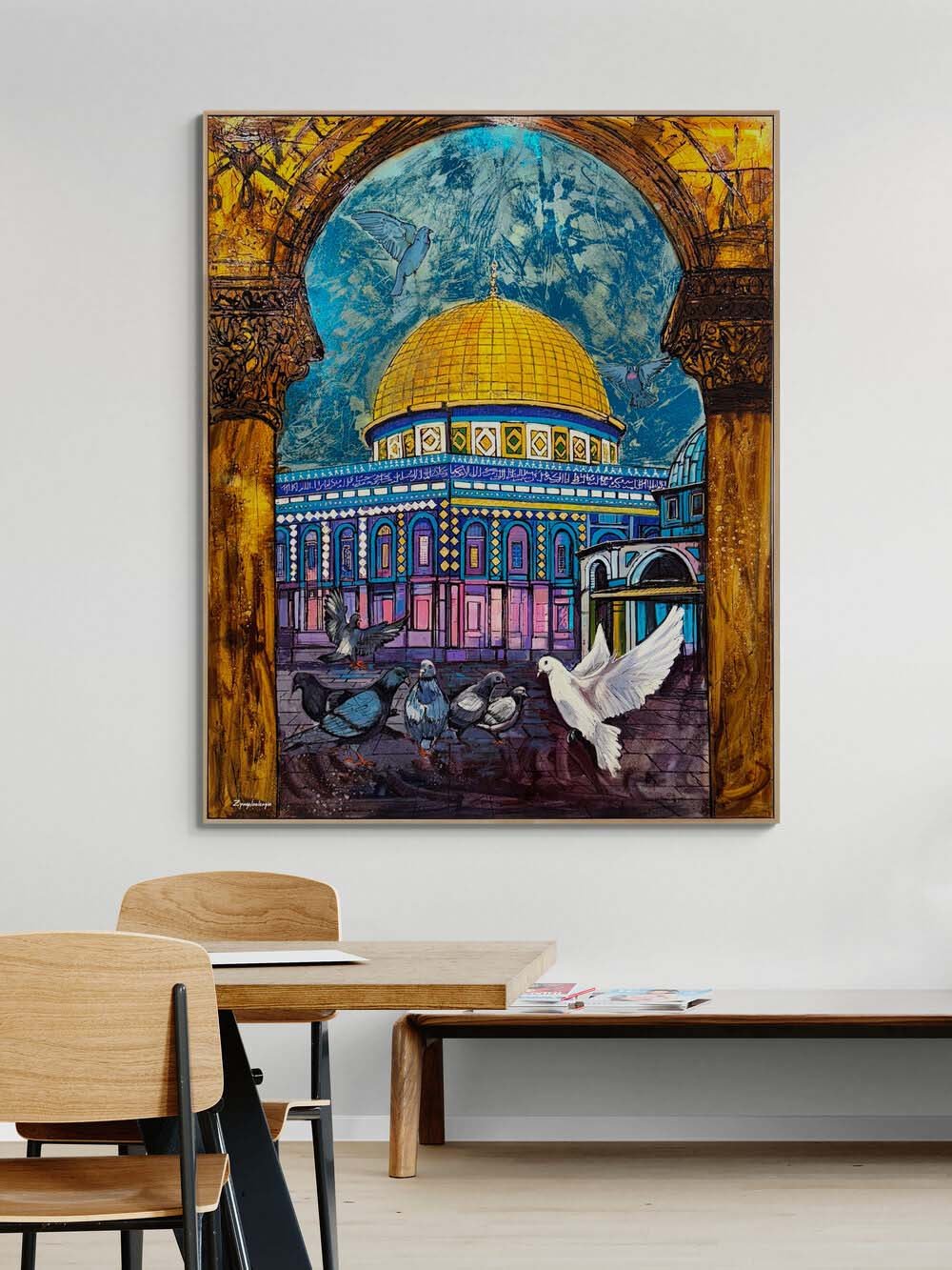 Kudüs’te Yükselen Barış Yağlı Boya Tablosu