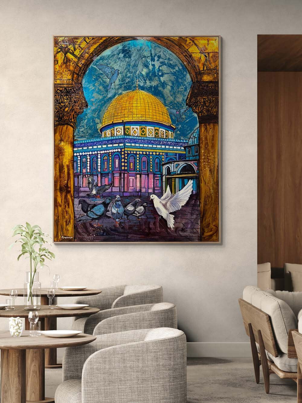 Kudüs’te Yükselen Barış Yağlı Boya Tablosu