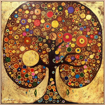 Hayat Ağacı Yağlı Boya Tablosu