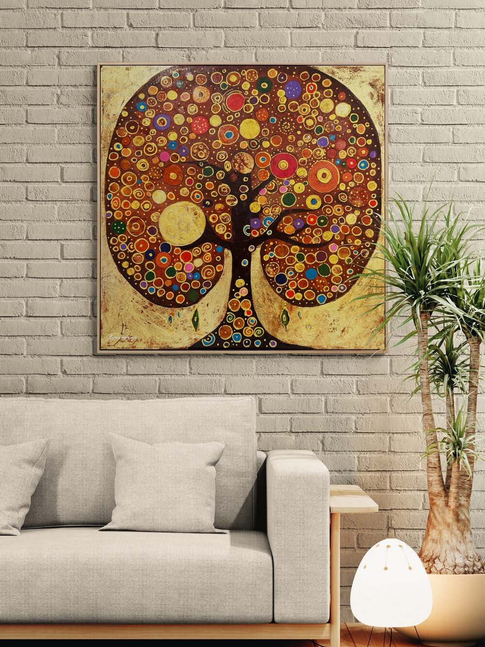 Hayat Ağacı Yağlı Boya Tablosu