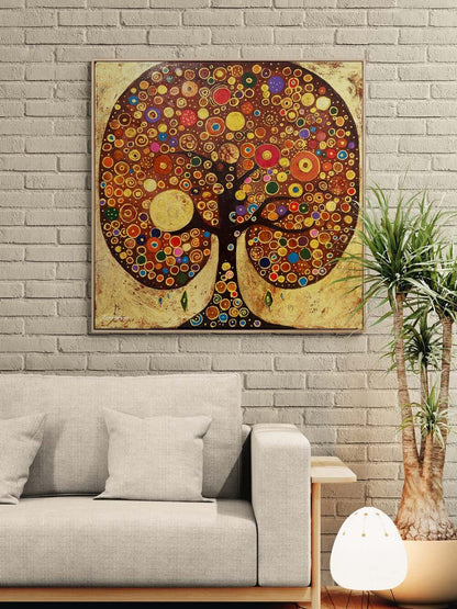 Hayat Ağacı Yağlı Boya Tablosu