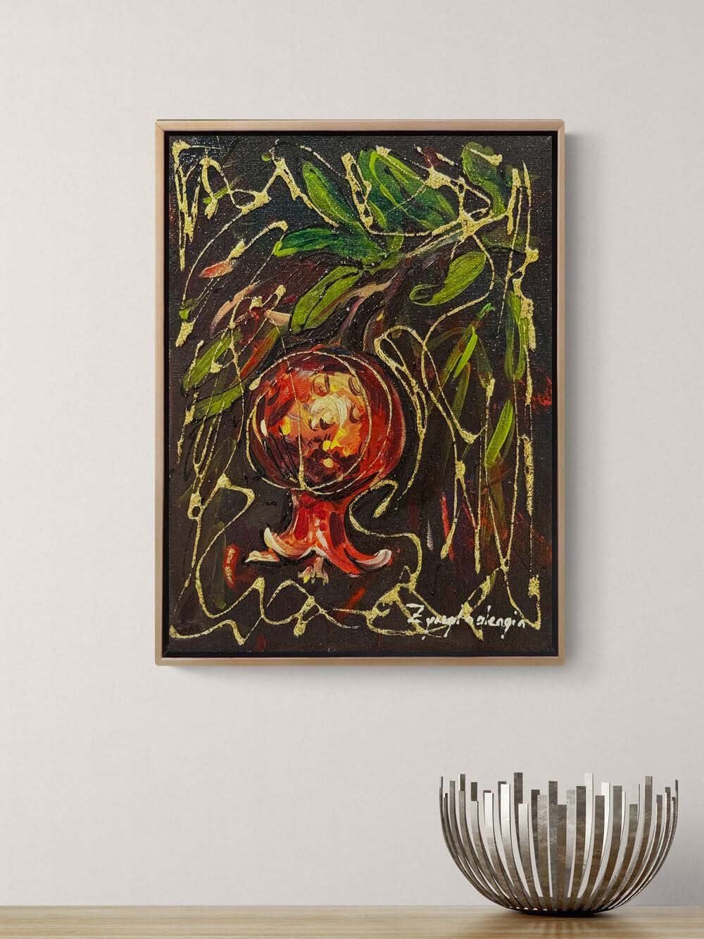 Altın Nar Yağlı Boya Tablosu