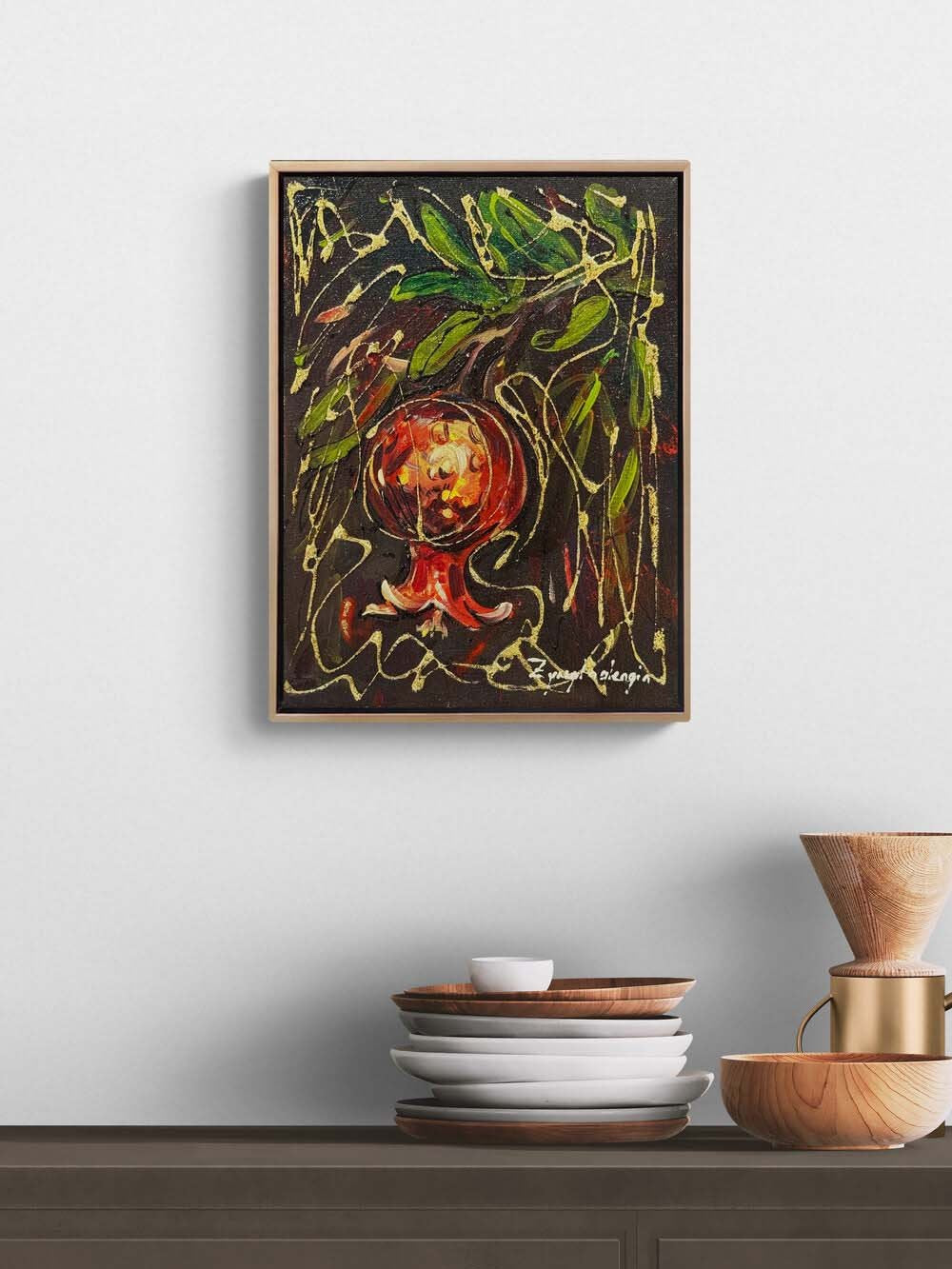 Altın Nar Yağlı Boya Tablosu