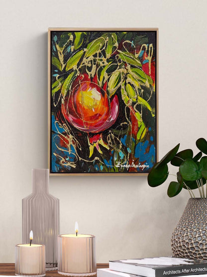 Işığın İçinde Nar Yağlı Boya Tablosu