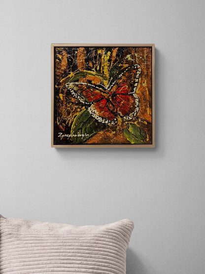 Bir Kelebeğin Rüyası Yağlı Boya Tablosu