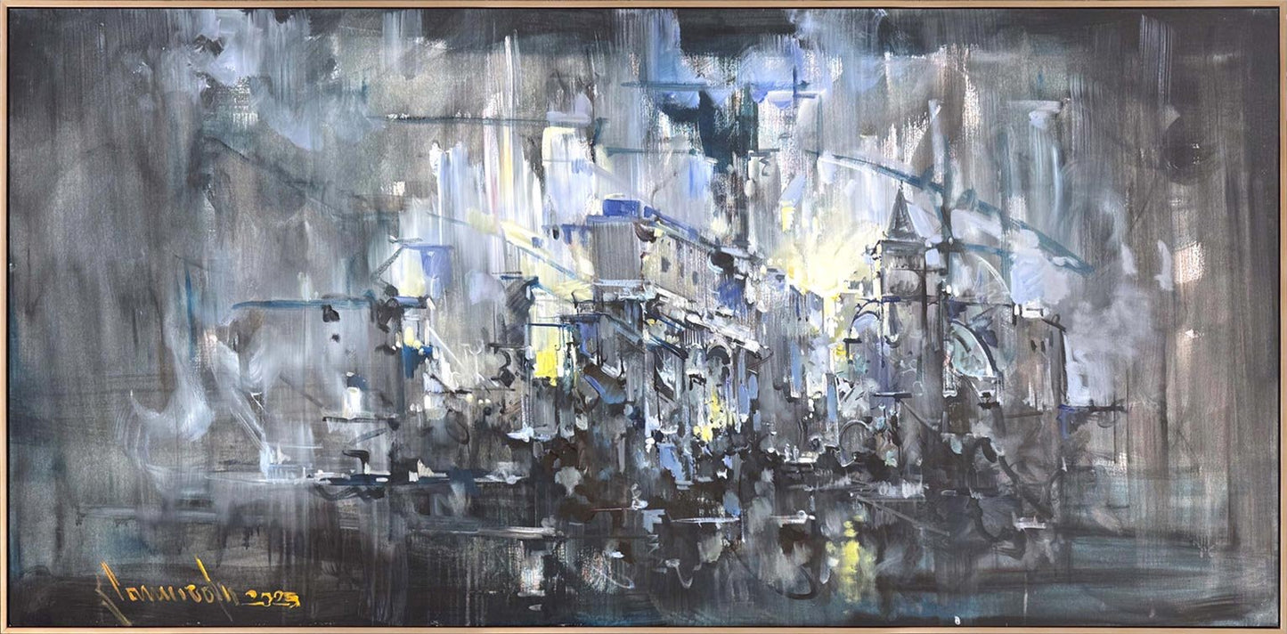 Zamanın Işığında Yağlı Boya Tablosu