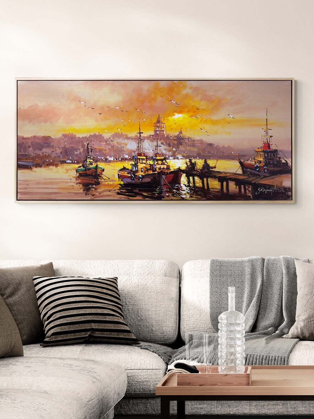 İstanbul’un Işıltısı Yağlı Boya Tablosu