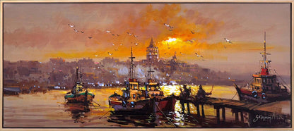 İstanbul’un Işıltısı Yağlı Boya Tablosu