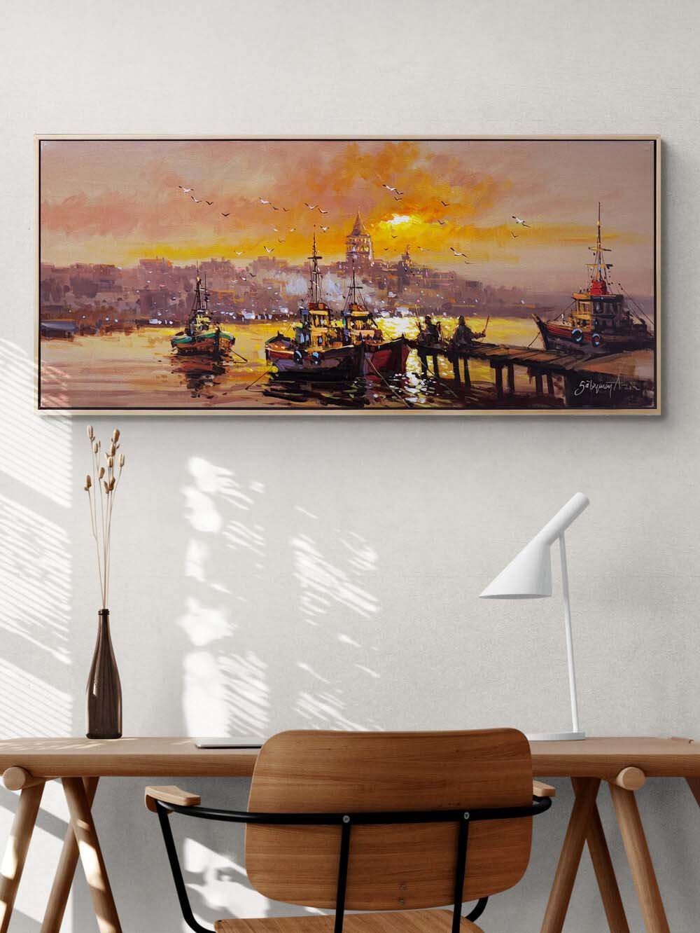 İstanbul’un Işıltısı Yağlı Boya Tablosu