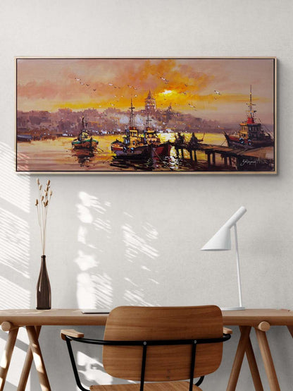 İstanbul’un Işıltısı Yağlı Boya Tablosu