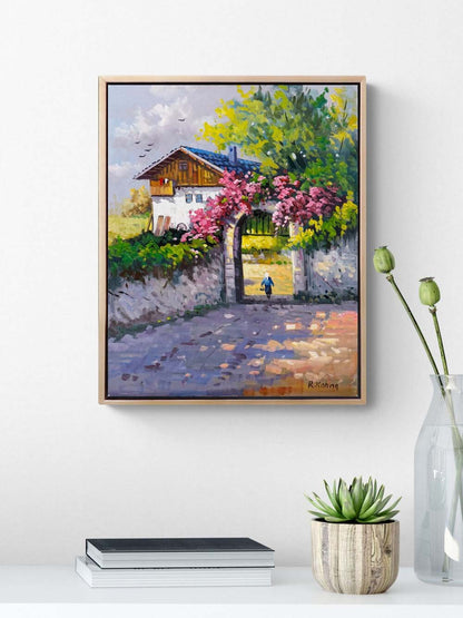 Hatıraların Bahçesi Yağlı Boya Tablosu