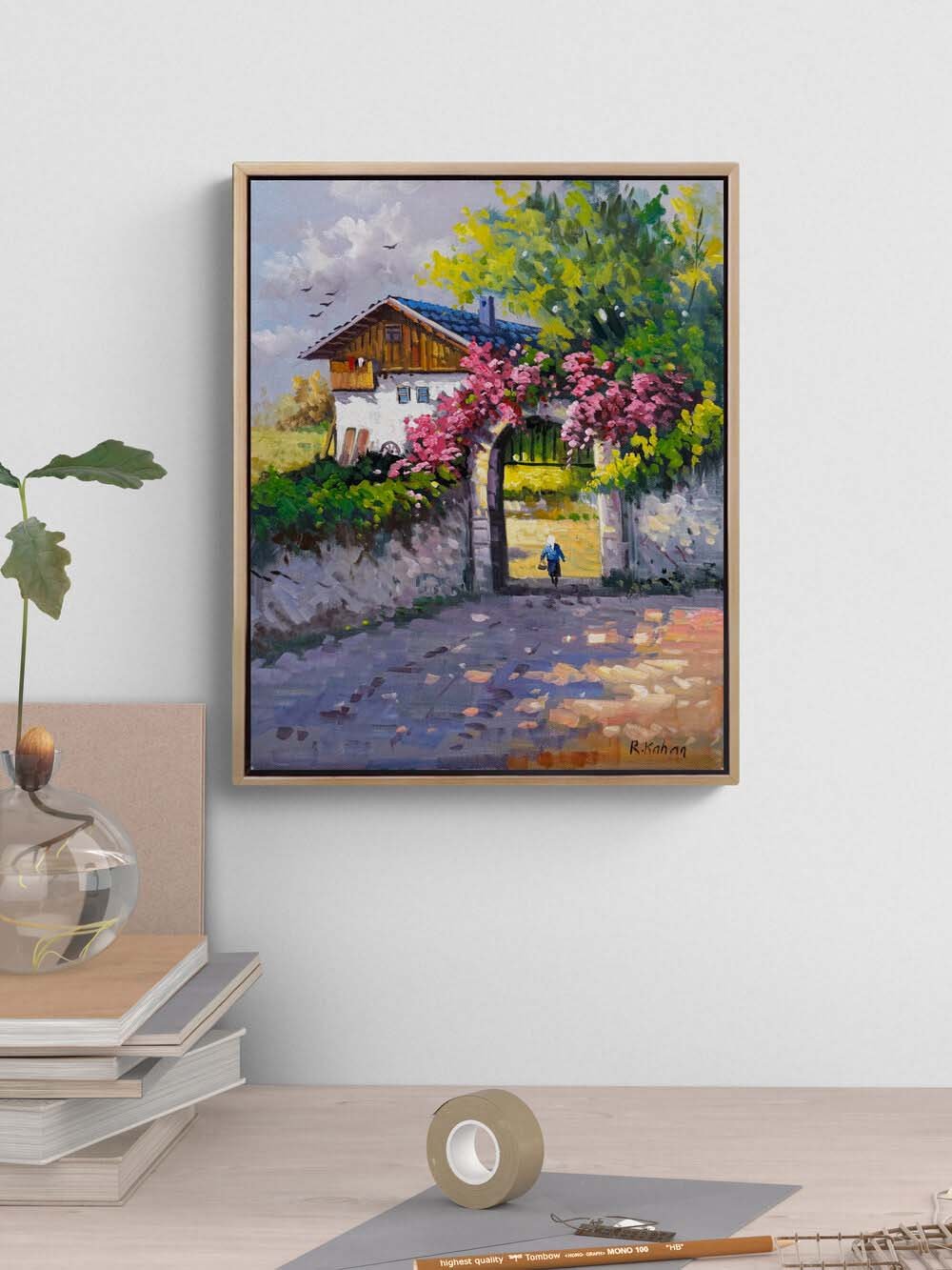 Hatıraların Bahçesi Yağlı Boya Tablosu