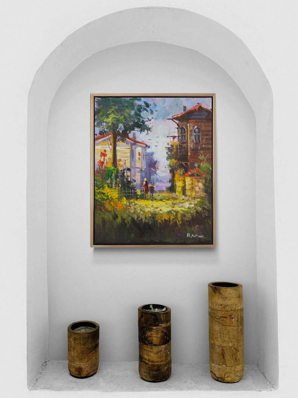 Baharın Gelişi İstanbul Yağlı Boya Tablosu