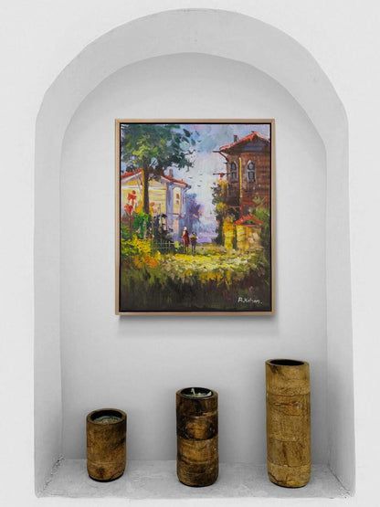 Baharın Gelişi İstanbul Yağlı Boya Tablosu