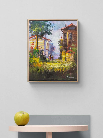 Baharın Gelişi İstanbul Yağlı Boya Tablosu