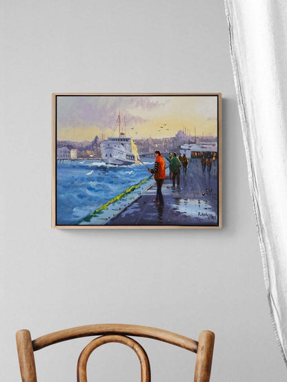 Anılar Kıyısında Yağlı Boya Tablosu