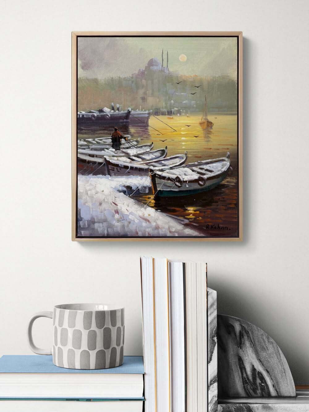 Kışın İstanbul'da Yağlı Boya Tablosu