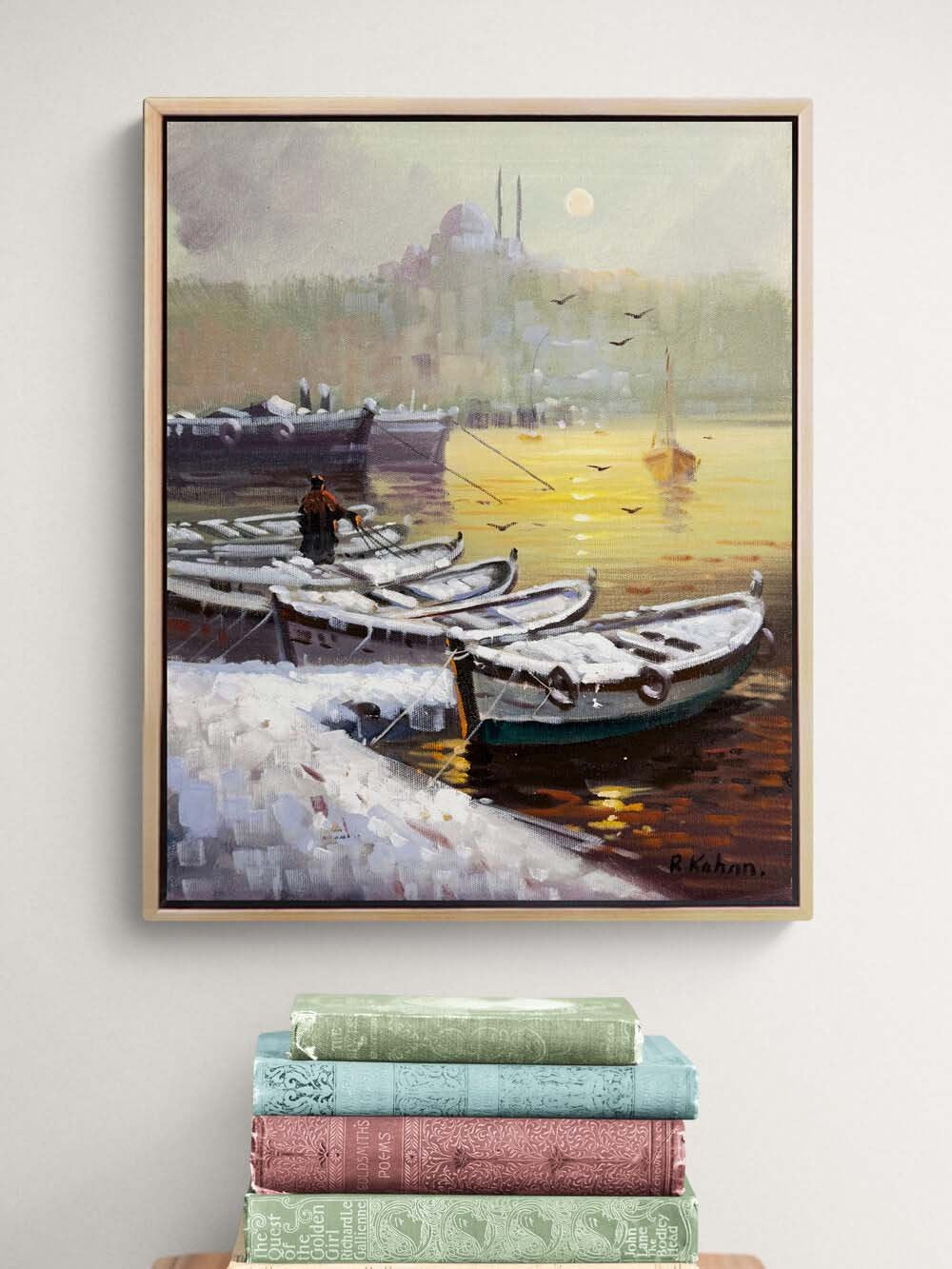 Kışın İstanbul'da Yağlı Boya Tablosu