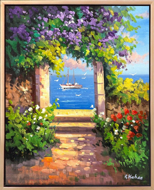 Kapının Ardındaki Işık Yağlı Boya Tablosu