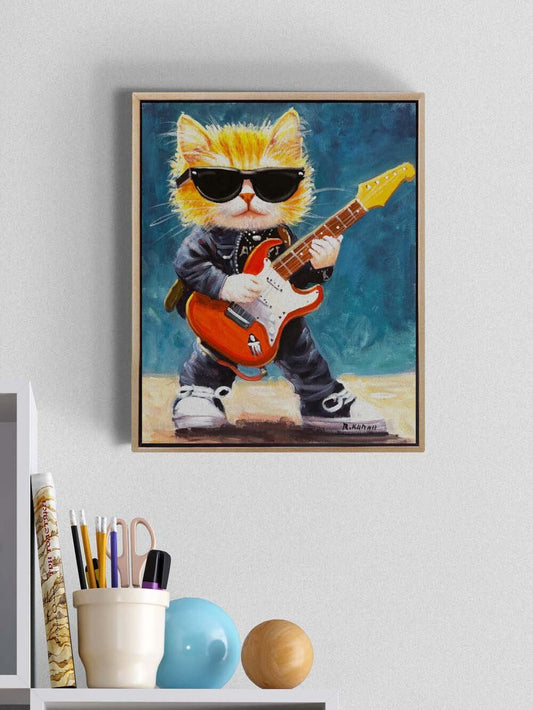 Kedi Star Yağlı Boya Tablosu