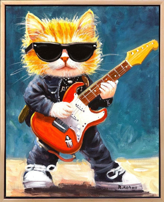 Kedi Star Yağlı Boya Tablosu