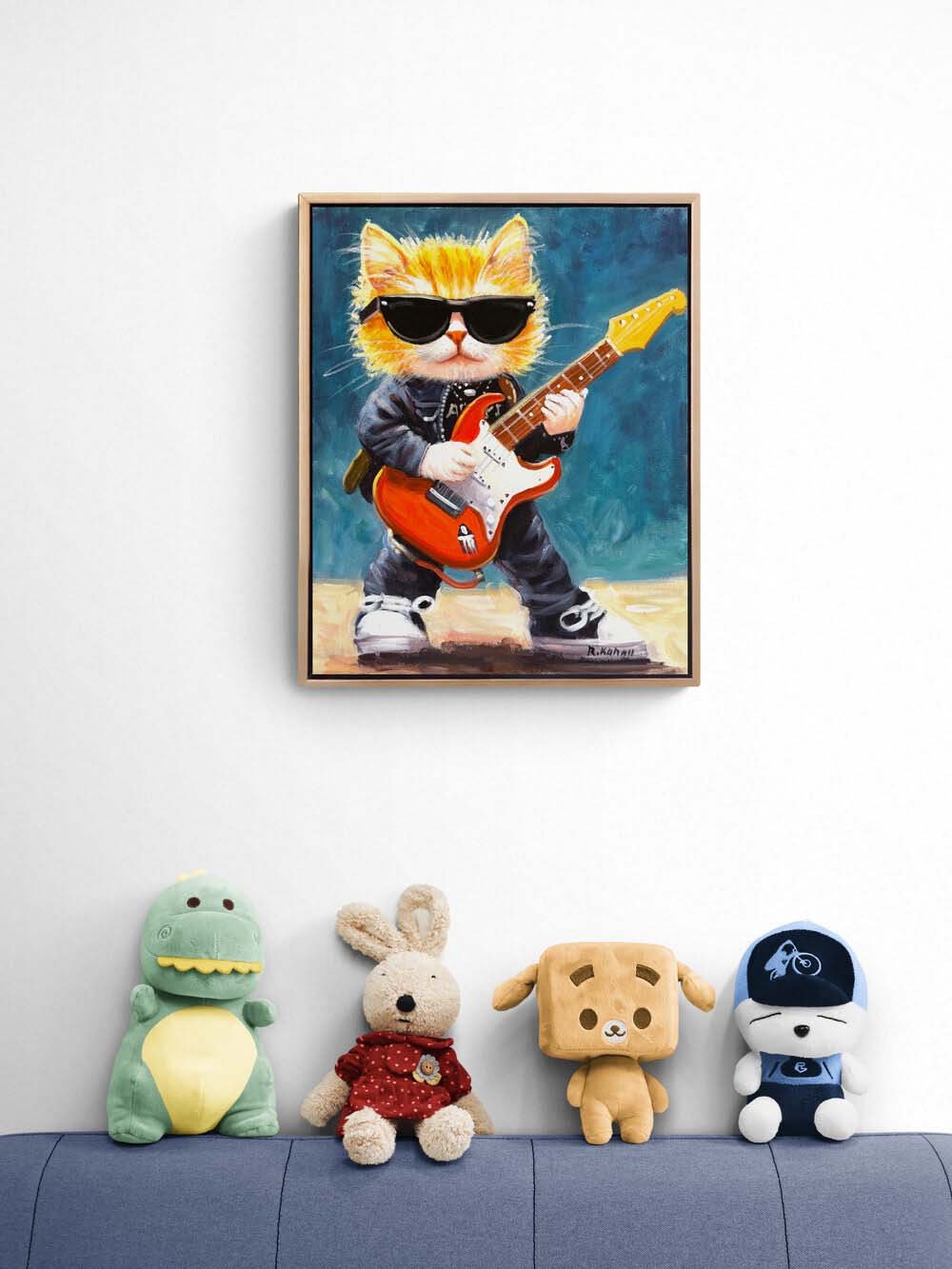 Kedi Star Yağlı Boya Tablosu