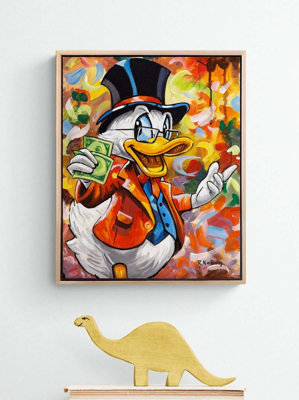 Zengin Ördek Yağlı Boya Tablosu