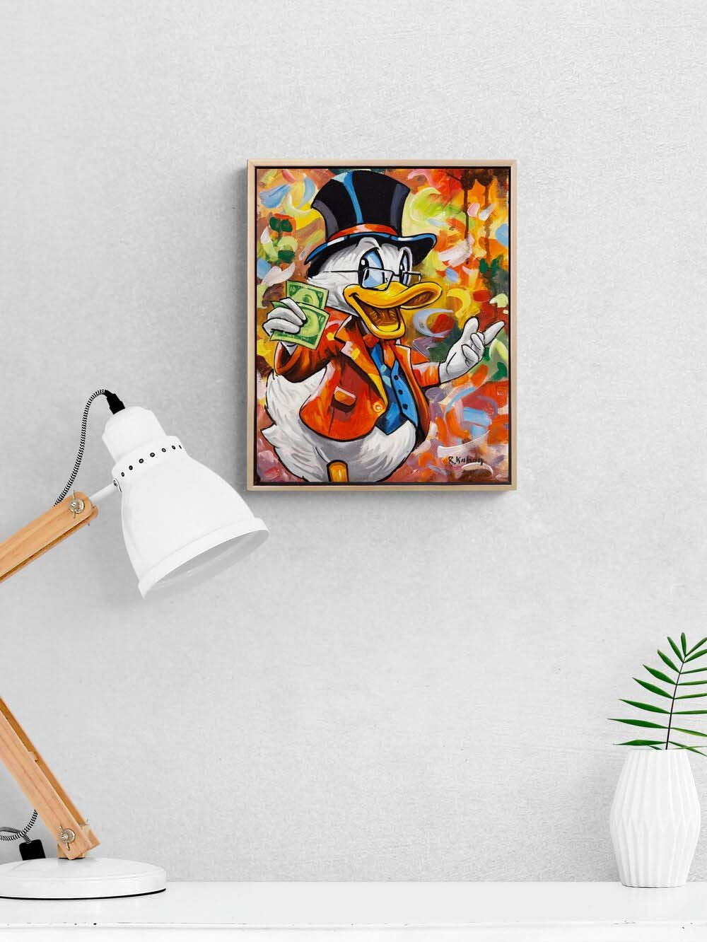 Zengin Ördek Yağlı Boya Tablosu