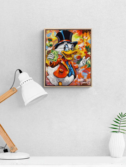 Zengin Ördek Yağlı Boya Tablosu