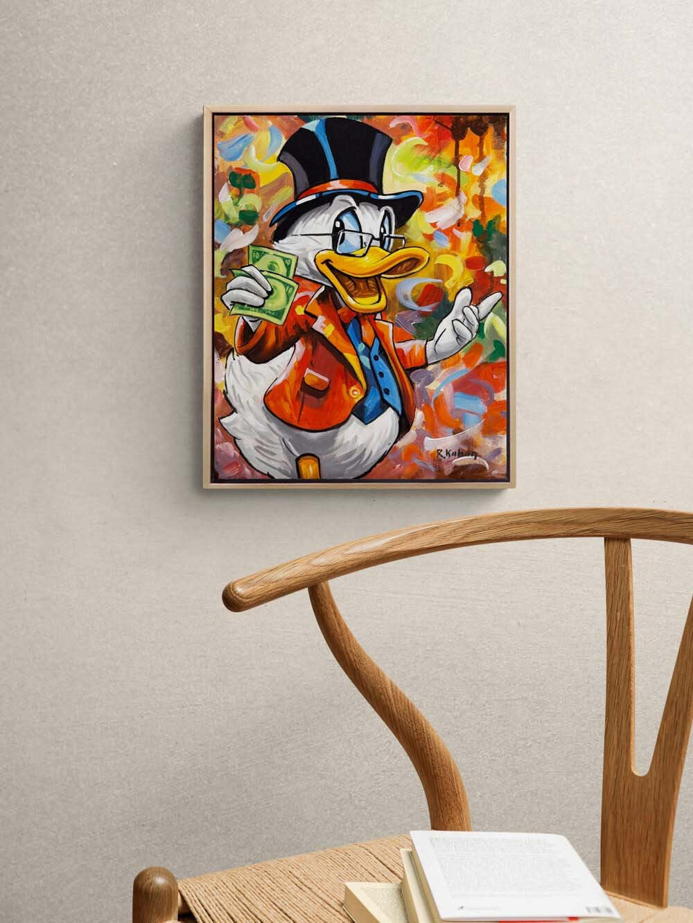 Zengin Ördek Yağlı Boya Tablosu