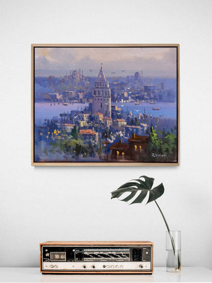 Kuleye Karşı Yağlı Boya Tablosu