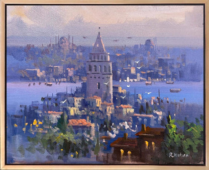 Kuleye Karşı Yağlı Boya Tablosu