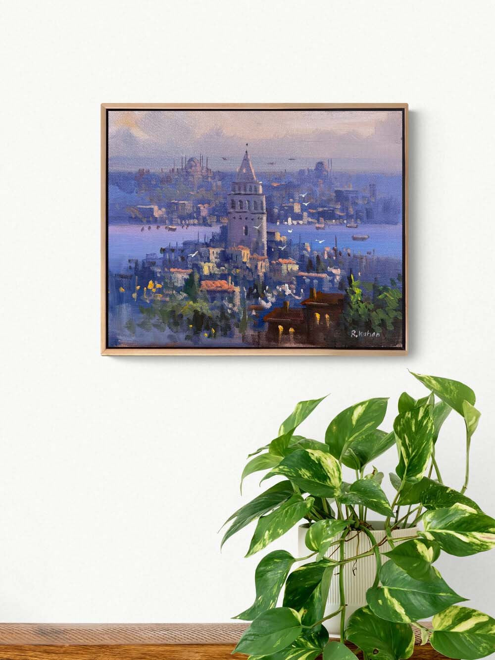 Kuleye Karşı Yağlı Boya Tablosu