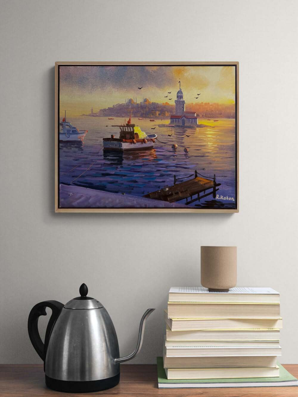 İstanbul Akşamı Yağlı Boya Tablosu