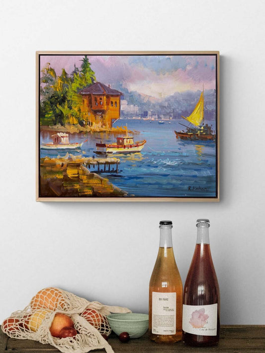 Yalıları Hatırası Yağlı Boya Tablosu