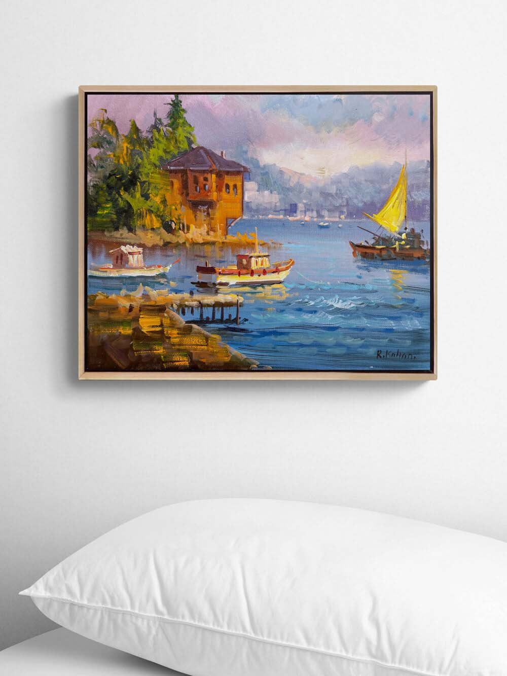 Yalıları Hatırası Yağlı Boya Tablosu