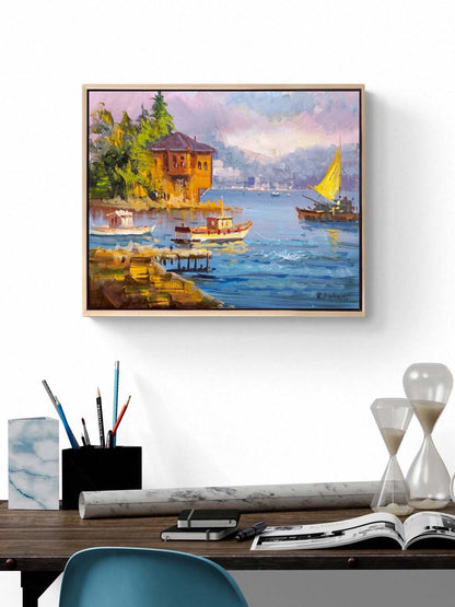 Yalıları Hatırası Yağlı Boya Tablosu