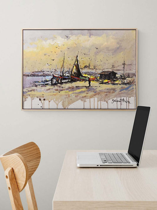 Bir Zamanlar Boğaz’da Yağlı Boya Tablosu