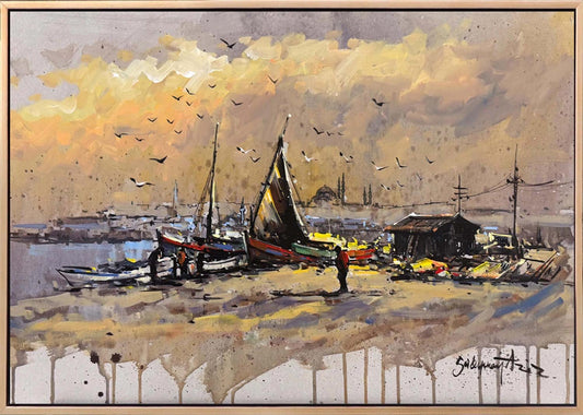 Bir Zamanlar Boğaz’da Yağlı Boya Tablosu