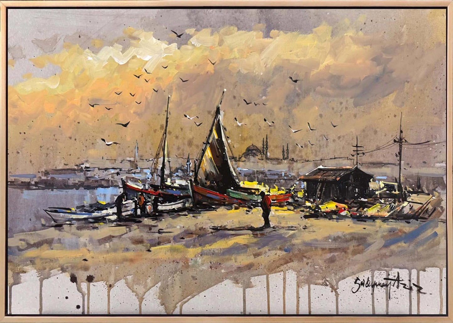 Bir Zamanlar Boğaz’da Yağlı Boya Tablosu