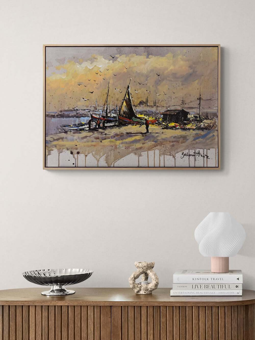 Bir Zamanlar Boğaz’da Yağlı Boya Tablosu